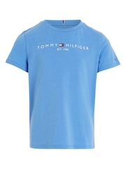 أزرق Sky - تيشيرت أساسي من Tommy Hilfiger - صورة 1 من 4
