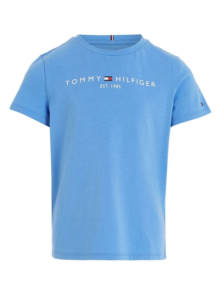 أزرق Sky - تيشيرت أساسي من Tommy Hilfiger - صورة 1 من 4