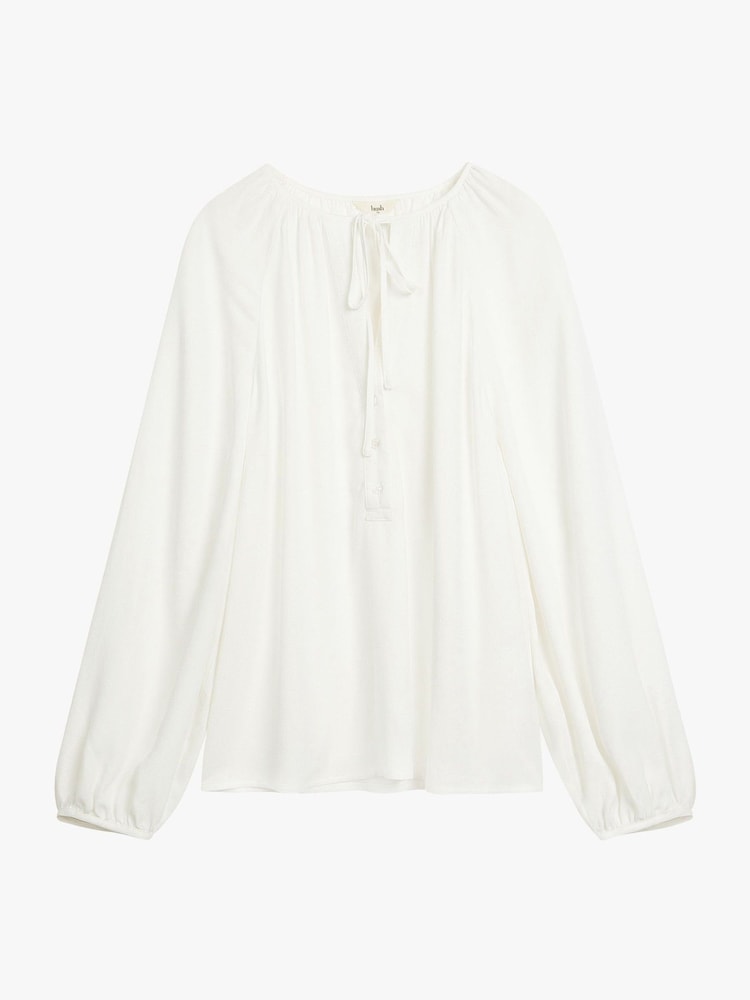 Hush White Zadie Tie Neck Top - Image 5 of 5
