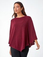 Roman Red Marl Stretch Knit Jersey Top - Image 1 of 5