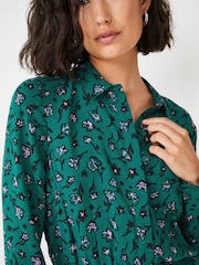 Hush Green Floral Long Sleeve Dress - Image 3 of 5