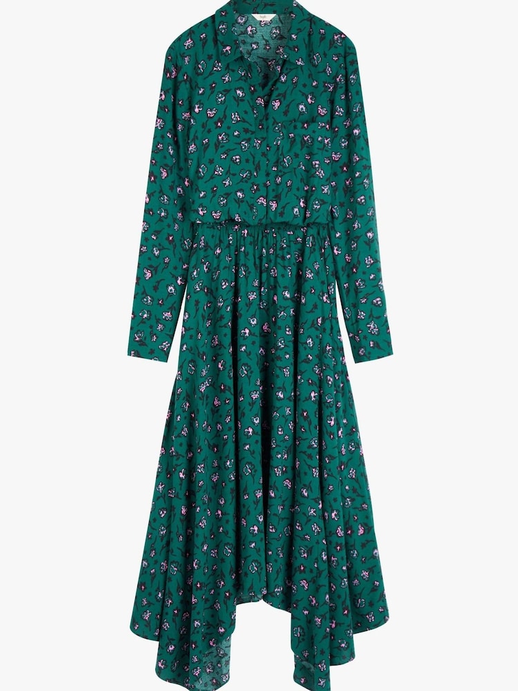 Hush Green Floral Long Sleeve Dress - Image 5 of 5