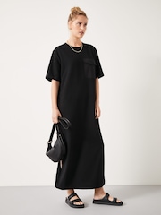 Hush Black Steph Midi T-shirt Dress - Image 1 of 5