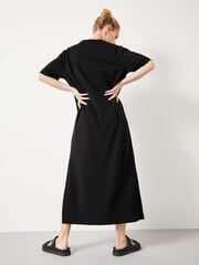 Hush Black Steph Midi T-shirt Dress - Image 2 of 5