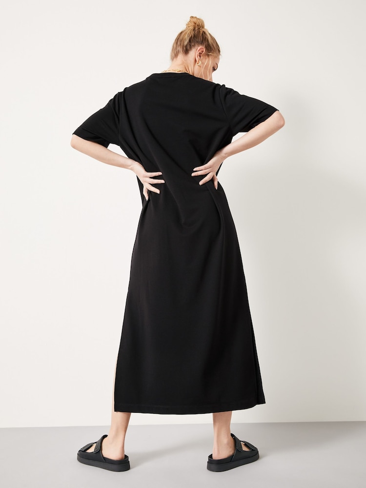Hush Black Steph Midi T-shirt Dress - Image 2 of 5