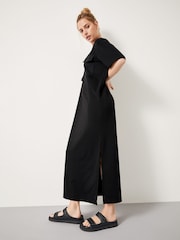 Hush Black Steph Midi T-shirt Dress - Image 3 of 5