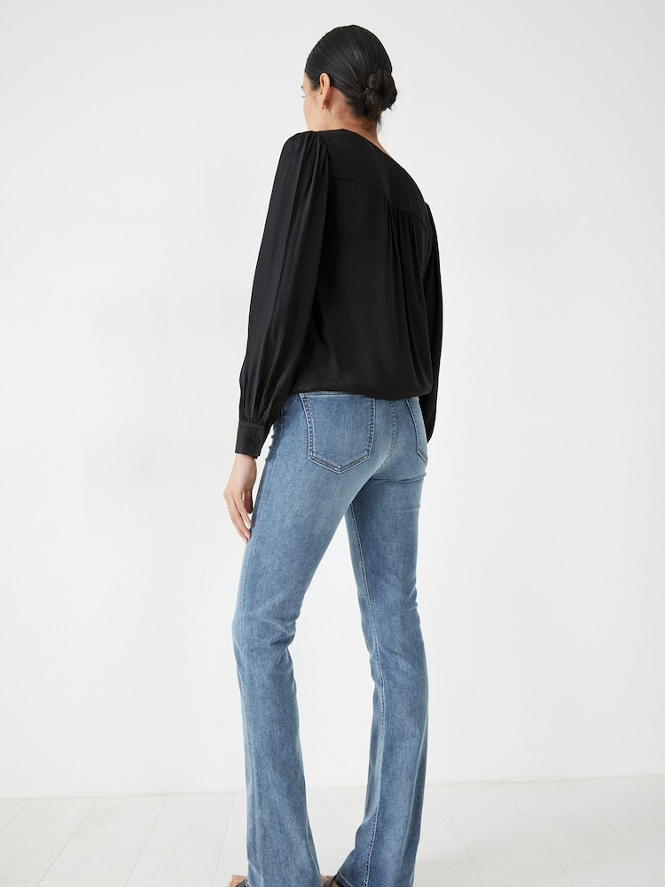 Hush Black Lara Tie Top - Image 2 of 5 Hush Black Lara Tie Top - Image 2 of 5