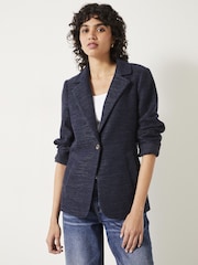 Hush Blue Phoebe Jersey Blazer - Image 1 of 5