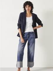 Hush Blue Phoebe Jersey Blazer - Image 3 of 5