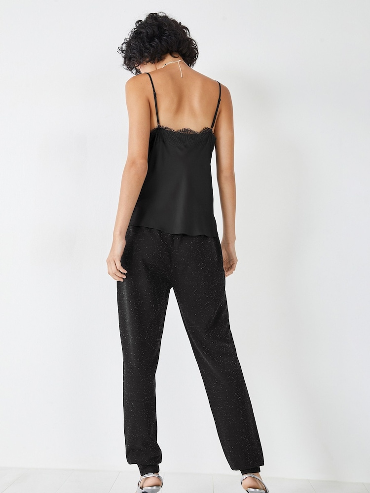Hush Metallic Eden Glitter Jersey Joggers - Image 2 of 5