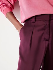Hush Purple Melanie Satin Trousers - Image 3 of 4