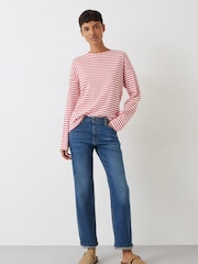 Hush Vintage Wash Blue Tall Agnes Straight Jeans - Image 2 of 5