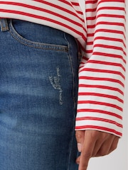 Hush Vintage Wash Blue Tall Agnes Straight Jeans - Image 3 of 5