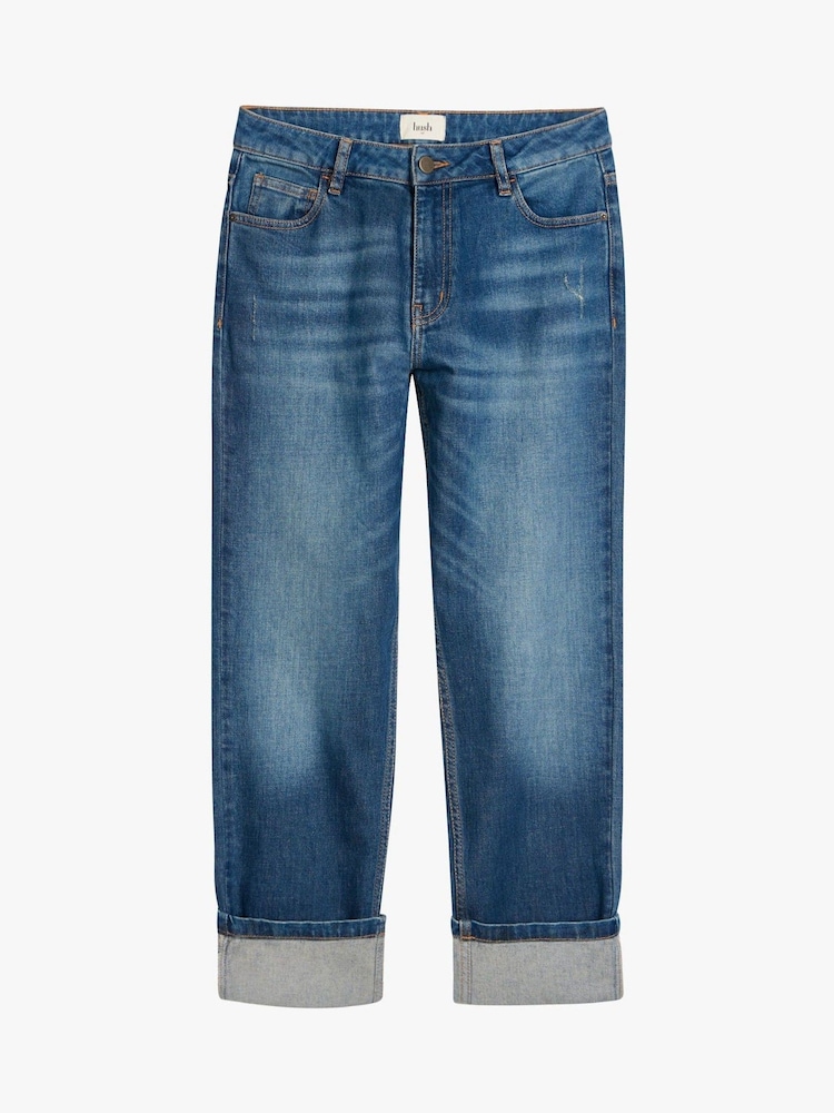 Hush Vintage Wash Blue Tall Agnes Straight Jeans - Image 5 of 5
