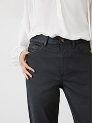Hush Black Tall Coated Lenny Jeans - Image 4 of 5
