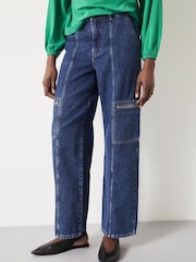 Hush Blue Sara Cargo Jeans - Image 2 of 5