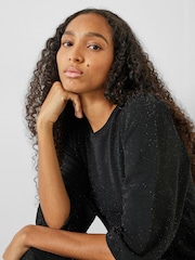 Hush Black Athena Sparkle Jersey Dress - Image 4 of 5