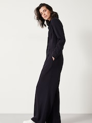 Hush Blue Elora Relaxed Tailored Jumpsuit - Image 4 of 5