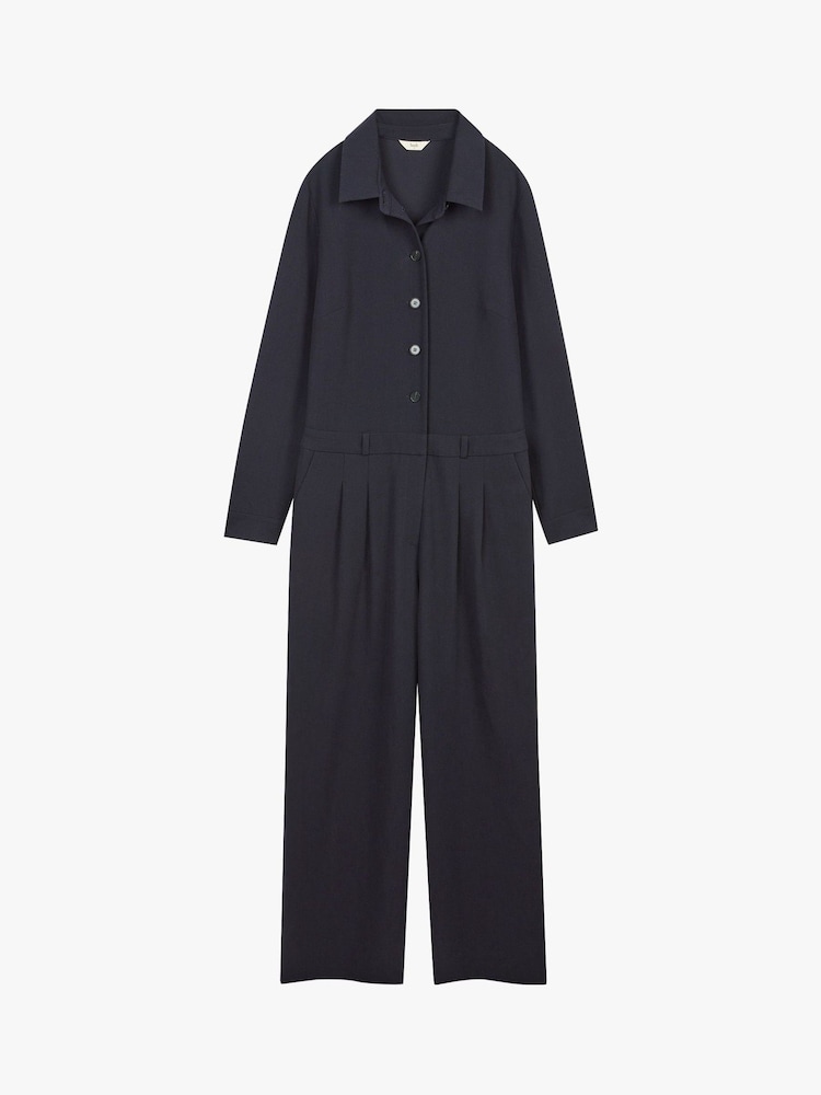 Hush Blue Elora Relaxed Tailored Jumpsuit - Image 5 of 5