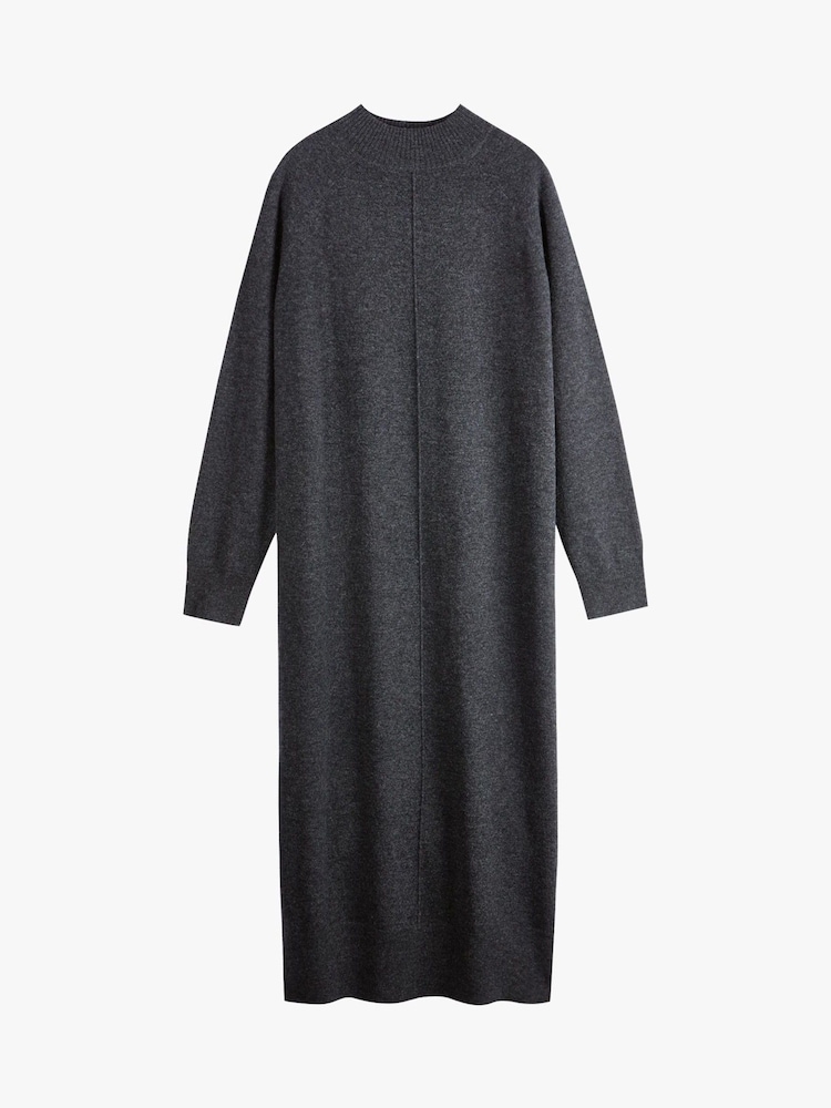 Hush Grey Kara Seam Detail Knitted Dress - Image 5 of 5