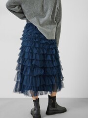Hush Green Florence Ruffle Jersey Skirt - Image 2 of 5