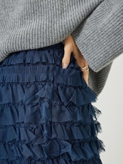 Hush Green Florence Ruffle Jersey Skirt - Image 4 of 5
