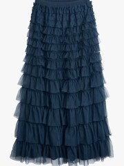 Hush Green Florence Ruffle Jersey Skirt - Image 5 of 5