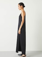 Hush Black Aria Split Midi Dress - Image 3 of 5