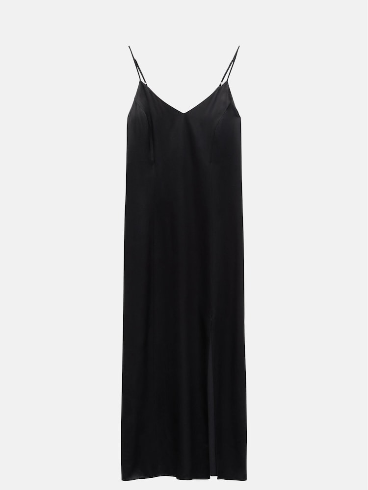 Hush Black Aria Split Midi Dress - Image 5 of 5