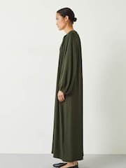 Hush Green Leilani Gathered Midi Dress - Image 3 of 5