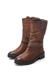 Moda In Pelle Beckette Multi Buckle Mid Height Cleated Ankle Boots - Image 2 of 4