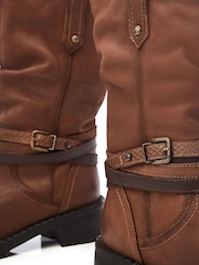 Moda In Pelle Beckette Multi Buckle Mid Height Cleated Ankle Boots - Image 4 of 4