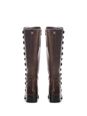 Moda In Pelle Irenne Long Covered Button Cleated Boots - Image 3 of 4