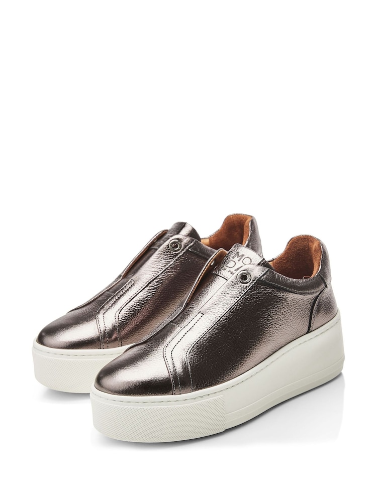 Moda In Pelle Auben Slip On Chunky Wedge Trainers - Image 2 of 4
