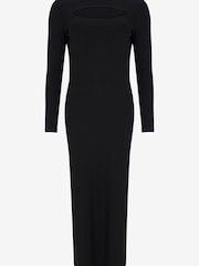 Mint Velvet Black Jersey Midi Dress - Image 3 of 4