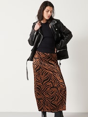 Hush Brown Gia Split Maxi Skirt - Image 1 of 5