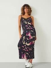 Hush Black Emelie Slip Midi Dress - Image 1 of 5