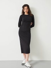Hush Black Long Sleeve Midi Judy Dress - Image 1 of 5