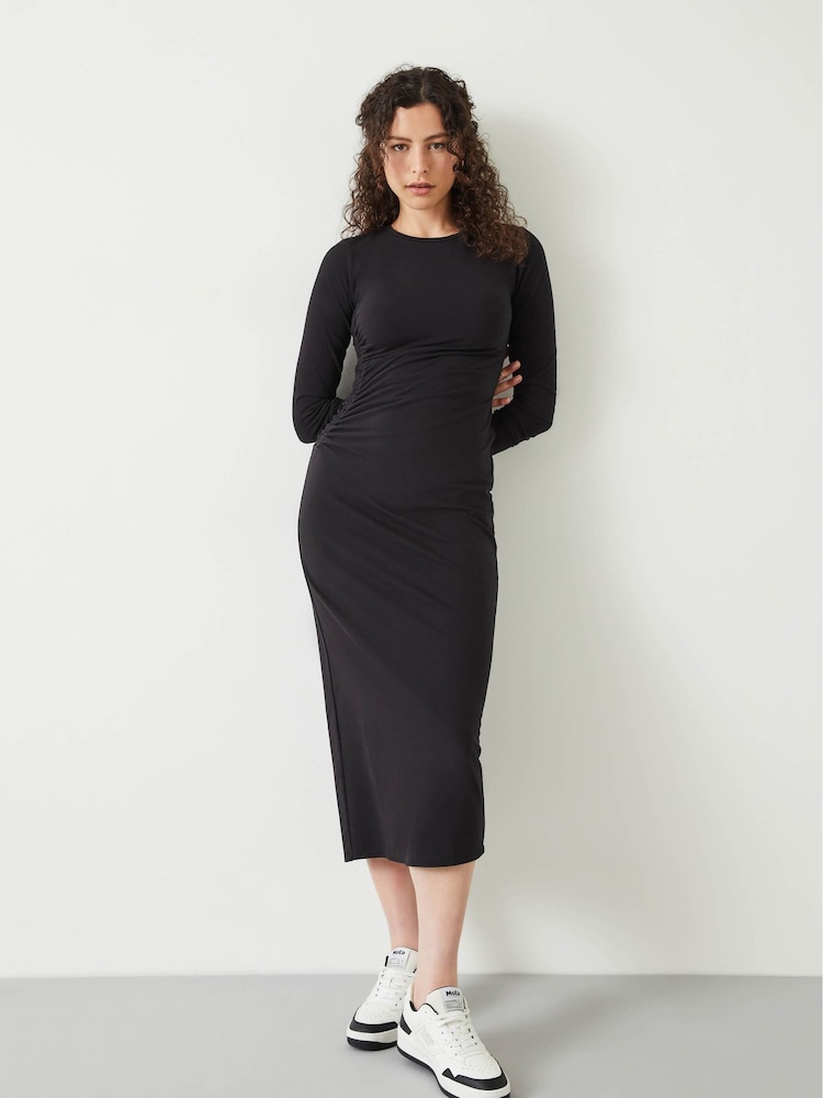 Hush Black Long Sleeve Midi Judy Dress - Image 1 of 5