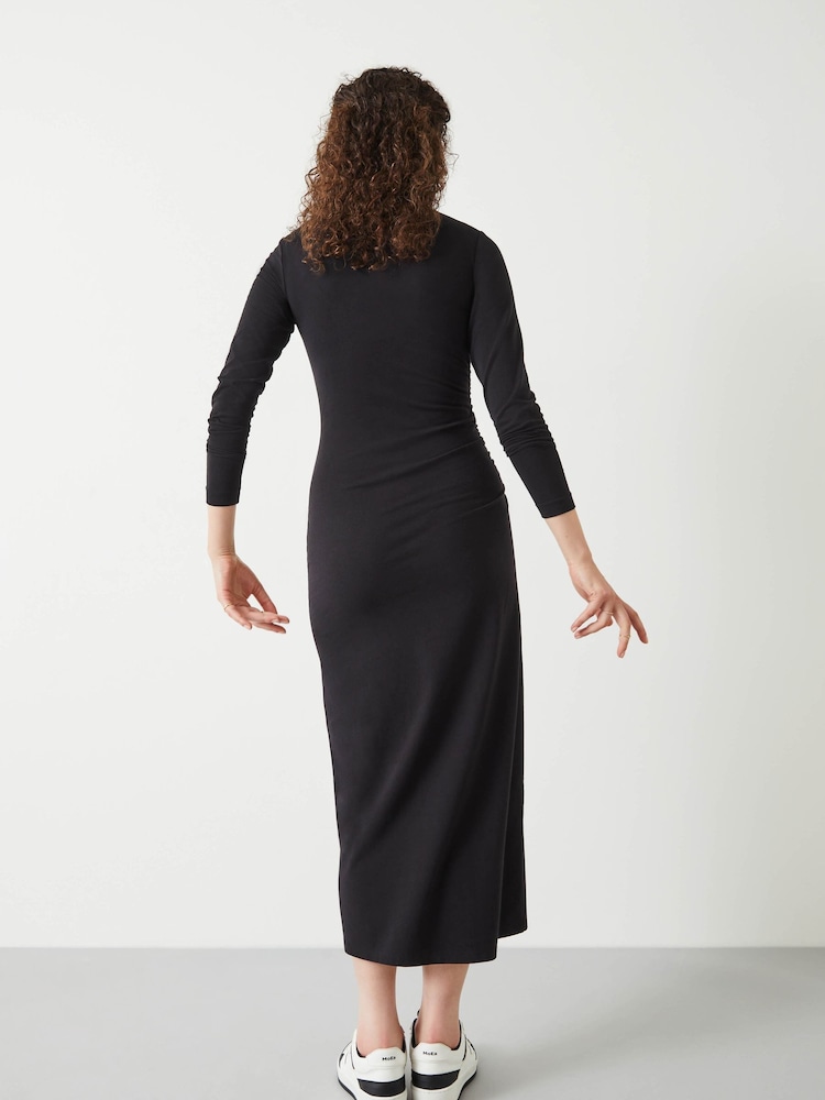Hush Black Long Sleeve Midi Judy Dress - Image 2 of 5