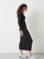 Hush Black Long Sleeve Midi Judy Dress - Image 3 of 5