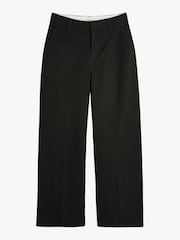 Hush Black Camille Flat Front Cotton Trousers - Image 5 of 5