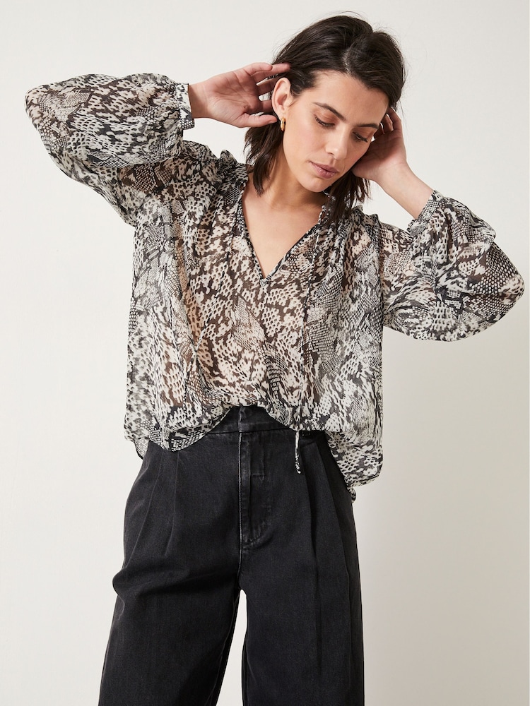 Hush Natural Alicia Gathered Blouse - Image 1 of 5