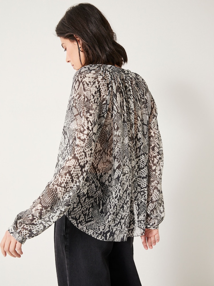 Hush Natural Alicia Gathered Blouse - Image 2 of 5