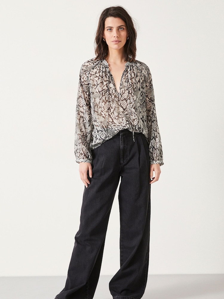 Hush Natural Alicia Gathered Blouse - Image 3 of 5