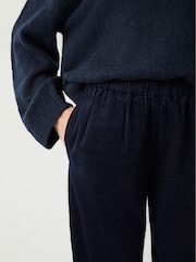 Hush Blue Lisa Corduroy 100% Cotton Trousers - Image 4 of 5