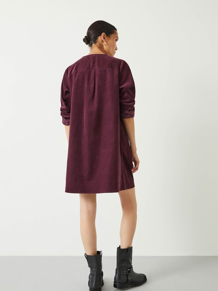 Hush Red Emory Mini Cord Dress - Image 2 of 5