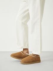Hush Brown Padded Collar Snug Slippers - Image 3 of 5
