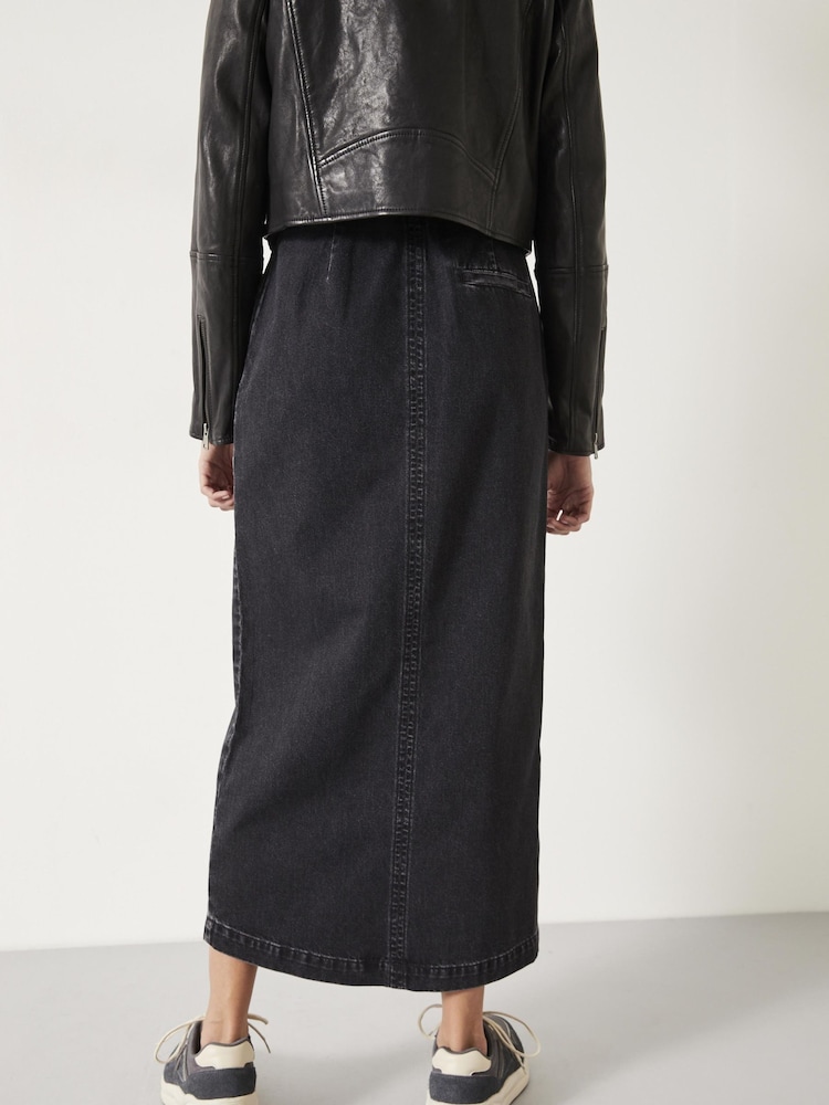 Hush Black Rachel Denim Maxi Skirt - Image 2 of 5