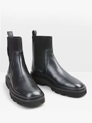 Hush Black Pacey Chunky Chelsea Boots - Image 1 of 5